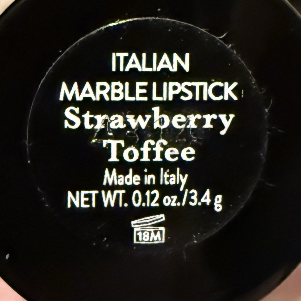 NEW! Laura Geller Italian Marble Lipstick Strawberry Toffee Full Size .12oz/3.4g - Picture 2 of 4